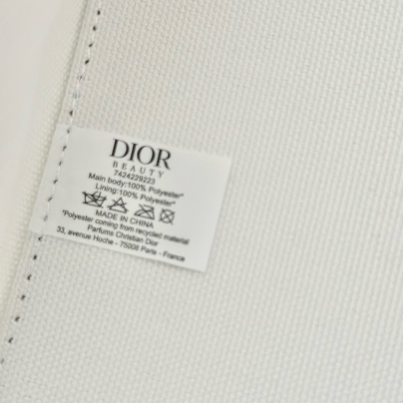Dior Beauty Large Canvas Cosmetic Case Vanity - Picture 2 of 9